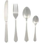 Salter COMBO-8759 Richmond 48-Piece Cutlery Set - 18/10 Stainless Steel Flatware Set, Service for 12, Silverware Set Includes Knives, Forks, Tablespoons and Teaspoons, 50 Year Guarantee, Silver