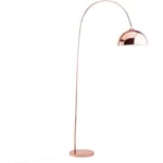 Lampadaire Design Arc 160 cm en Métal Cuivré E27 Max 60W pour Éclairage de Chambre ou Salon Glamour Moderne et Minimaliste Beliani