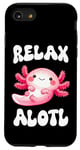 Coque pour iPhone SE (2020) / 7 / 8 Mignon Axolotl Kawaii Relax