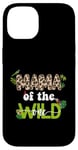 iPhone 14 Mom of the Wild One Jungle Birthday Zoo Safari Wild Birds Case