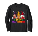 Halloween Thanksgiving Christmas Happy HalloThanksMas Gnomes Long Sleeve T-Shirt