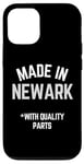 Coque pour iPhone 12/12 Pro Made In Newark - Slogan amusant Born In Newark