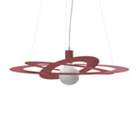 LUMICOM - ORBITAL Suspension, 1X E27, max 42W, métal, rouge cowhide, D.40cm