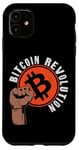 iPhone 11 Bitcoin Crypto Revolution Fist Bitcoin Revolution Case