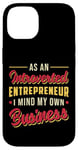 iPhone 14 Introverted Business CEO Boss Retro Hustle Entrepreneur Case