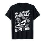 My Favorite Animal GPS Tag Tracking Animals T-Shirt