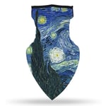 Alician Face Scarf Ear Loops 3D Starry Sky Digital Printing Face Mask Balaclava Neck Gaiter Outdoors BXHE045 One size