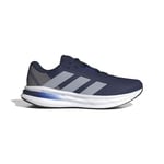 adidas Homme Galaxy 7 Running Shoes Chaussures de Course, Dark Blue/Halo Silver/Lucid Blue, 40 EU