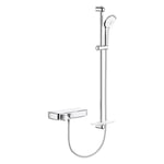 GROHE Grohtherm Smartcontrol Thermostatic Shower Mixer with 3-Spray Euphoria 110 Massage Shower Set (900 mm Shower Rail), Made in Germany, Chrome, 34721000