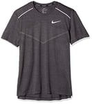 Nike Men M Nk Techknit Cl Ultra Top Ss T-Shirt - Black/Thunder Grey/Reflective, X-Large