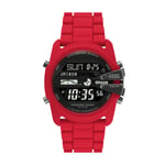 Montre Homme DIESEL MASTER CHIEF DZ2159 Silicone Rouge Digital Chrono Alarm