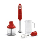 Smeg - Smeg Hand Blender with Accessories Red - Punainen