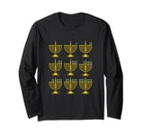 Hanukkah Candles Festival Of Light Hanukkah Menorah Long Sleeve T-Shirt