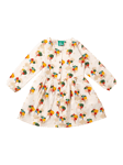 Little Green Radicals Baby Tree Comfy Pocket Dress, Cream/Multi