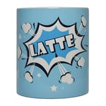 Parodi&Parodi 323 Tasse en céramique alimentaire Idée cadeau, 300 ml, bleu clair, passe au lave-vaisselle, diamètre 8 cm, hauteur 9,5 cm, fabriqué en Italie, Art.323