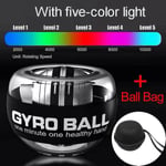 Autostart Powerball Handledsrörelse Gyroskopboll Hand Förarm Styrketräning Led Gyroskopboll Arm Muskel Fitness Träningsutrustning D-storlek,colorfrance5-colo