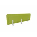 Panneau de séparation acoustique en tissu Dupont Vert chartreux, bleu chiné ou gris ECRANS SEPARATION ACOUSTIQUES L160/ct vert chartreux/tf pour écran frontal bureaux face à