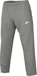 Nike Club FZ0809-063 Pantalon élastique en Polaire pour Homme Gris chiné/Gris fumé/Blanc (M)