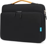 13-14 Pouces Housse Pour Ordinateur Portable, Pochette Pc Portable Antichoc Étanche Avec Pochette Pour Accessoires, Sac De Transport Pc Compatible Avec Macbook, Hp, Dell, Lenovo Et Asus (Noir)