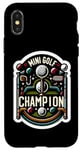 Coque pour iPhone X/XS Mini Golf Champion |--