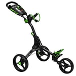 Chariot de Golf EZE GLIDE Compact+ 3 Roues Châssis Anthracite/Citron Vert,