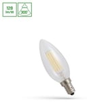 C35 LED kronljus 5,5W E14 - 230V, koltråd, varm vit, klar, Spectrum - Dimbar : Inte dimbar, Kulör : Varm