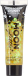 Iridescent Chunky Face  Body Glitter Gel by Moon Glitter - Yellow - Cosmetic Fes