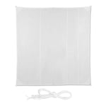 relaxdays Voile d’ombrage carré diffuseur d’Ombre Protection Soleil Balcon Jardin UV 5x5 m Toile imperméable, Blanc, 5 x 5 m