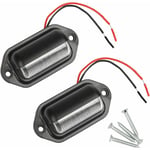 Gotrays - 2PCS led Eclairage Plaque Immatriculation Étanche 6 smd led Feux Arrière Lampe de Plaque d'Immatriculation pour 12V/ 24V Camion Camionnette