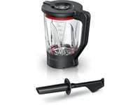 Bosch Muzs6mx, Tillbehörsset, 1,5 L, Rostfritt Stål, Svart, Transparent, Glas, Plast, Food Processor Series 6