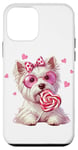 Coque pour iPhone 12 mini West Highland White Terrier Heart Lunettes de soleil et sucette