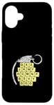 Coque pour iPhone 16 Plus Jeu de blocs de lettres amusant Choisissez soigneusement vos mots