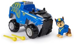 Paw Patrol - Pat Patrouille - Véhicule Figurine Chase Jungle Pups - Voiture Figurine Pat Patrouille À Collectionner - Avec Projectiles - Pat Patrouille Jouet - Voiture Enfant - Jouet Enfant 3 Ans et +