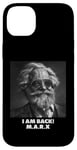 Coque pour iPhone 14 Plus JE SUIS DE RETOUR, Karl Marx, communiste, cool Marx