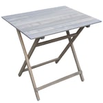 Petite Table Picnic Gris en Bois De CM 100 x 60