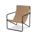 Ferm Living - Desert Chair Kids Black / Solid - Utendørs lenestoler - Metall/Tekstilmateriale