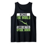 Because the World looks better upside down Bungee Jumping Tank Top