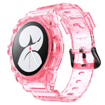 Case and Strap 40 mm TPU for Samsung Galaxy Watch 5 4 Smartwatch in Pink