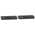 BLACK BOX KVX Series KVM Extender over CATx - 4K  Single-Head  DisplayPort  USB 2.0 Hub  Serial  Audio  Local Video - sender og mottaker - KVM / lyd /