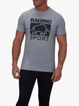 Raging Bull Active Casual Sport Graphic T-Shirt, Grey Marl