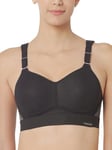 Triumph Womens Triaction Hybrid Lite Ex Racerback Sports Bra, Black, 34D UK