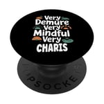 CHARIS Personalized Very Demure Very Mindful CHARIS Name PopSockets Adhesive PopGrip