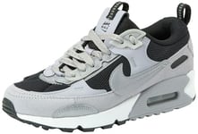 Nike Women's Air Max 90 Futura Sneaker, Pewter Pewter Black White, 4 UK