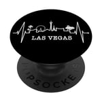 Las Vegas Silhouette Battement Coeur J'adore Las Vegas PopSockets PopGrip Interchangeable