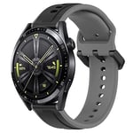 Bracelet pour Huawei Watch GT 3 46mm, 22mm Bicolour Waterproof Silicone Sport Bracelet for Huawei Watch GT 3 Pro 46mm/Watch 3/Watch 3 Pro/Watch GT 2 46 mm/GT2 Pro