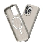 RhinoShield Coque Compatible avec [iPhone 14 Pro Max] | SolidSuit Compatible avec Magsafe - Coque Fine avec Technologie d'absorption des Chocs et Finition Premium Mate - Beige Coquillage