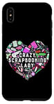 iPhone XS Max Scrapbooking Heart Crazy Scrapbooking Lady Case