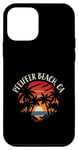 Coque pour iPhone 12 mini Pfeiffer Beach Rétro Vintage Sunset Design vieilli