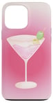 Coque pour iPhone 13 Pro Max Esthétique Rose Matrini Y2K Dirty Martini Lover Olive