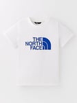 THE NORTH FACE Junior Boys Short Sleeve Easy Tee - White, White, Size L=13-14 Years